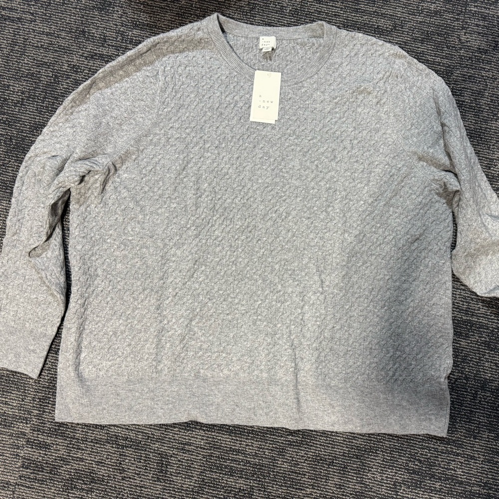 BRAND NEW - Women’s Grey Sweater -3X